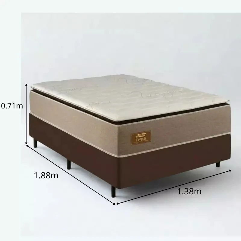 Conjunto Gazin Twins com medidas visíveis: 1,38 × 1,88 × 0,71 m.